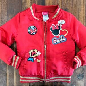 Disney Red Mickey & Minnie Mouse Patch Jacket